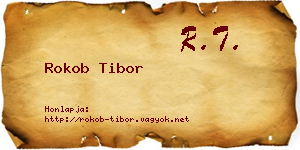 Rokob Tibor névjegykártya